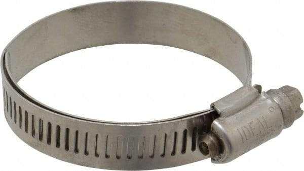 IDEAL TRIDON - SAE Size 28, 1-1/4 to 2-1/4" Diam, Stainless Steel Lined Worm Drive Clamp - Material Grade 316 - Americas Industrial Supply