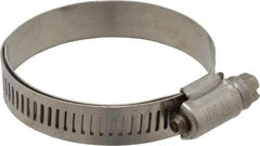 IDEAL TRIDON - SAE Size 28, 1-1/4 to 2-1/4" Diam, Stainless Steel Lined Worm Drive Clamp - Material Grade 316 - Americas Industrial Supply