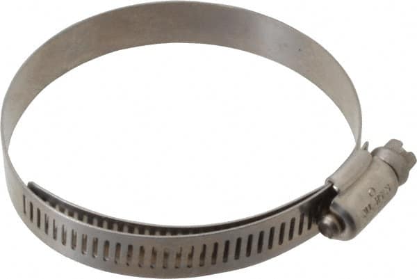 IDEAL TRIDON - SAE Size 40, 2-1/16 to 3" Diam, Stainless Steel Lined Worm Drive Clamp - Material Grade 316 - Americas Industrial Supply