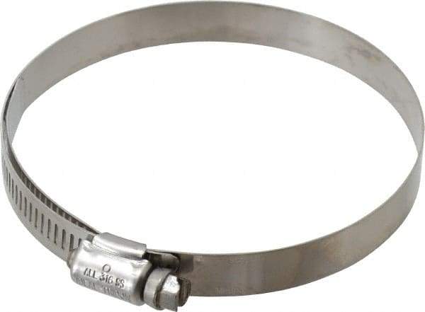 IDEAL TRIDON - SAE Size 56, 3-1/16 to 4" Diam, Stainless Steel Lined Worm Drive Clamp - Material Grade 316 - Americas Industrial Supply