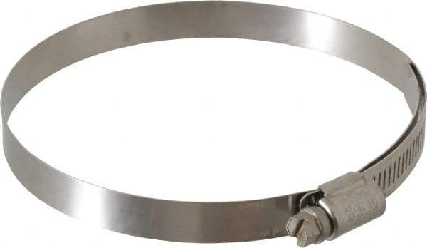 IDEAL TRIDON - SAE Size 64, 3-9/16 to 4-1/2" Diam, Stainless Steel Lined Worm Drive Clamp - Material Grade 316 - Americas Industrial Supply