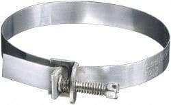 IDEAL TRIDON - SAE Size 72, 1 to 5" Diam, Galvanized Steel Adjustable Strap Worm Drive Clamp - Americas Industrial Supply