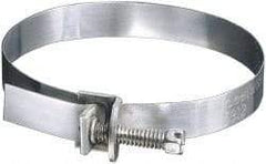 IDEAL TRIDON - SAE Size 104, 1 to 7" Diam, Galvanized Steel Adjustable Strap Worm Drive Clamp - Americas Industrial Supply