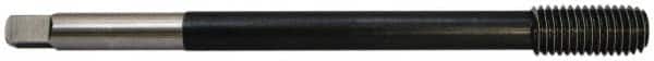 Balax - M12x1.75 Metric Coarse D6 Bright Finish High Speed Steel Thread Forming Extension Tap - Bottoming Chamfer, 6" OAL, 1" Thread Length, 4H Class of Fit - Americas Industrial Supply