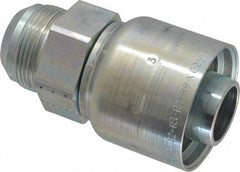 Parker - 1-5/8-12 Male JIC 37D Flare Steel Hydraulic Hose Male Rigid Fitting - -20 Hose Size, 1 1/4" Hose Diam, Series 43 - Americas Industrial Supply