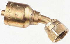 Parker - 3/4 Thread Hydraulic Hose Fitting - -12 Hose Size, 3/4" Hose Diam - Americas Industrial Supply