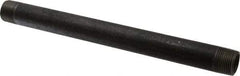 Made in USA - Schedule 80, 3/4" Diam x 11" Long Black Pipe Nipple - Threaded - Americas Industrial Supply