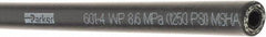 Parker - -4 Hose Size, 1/4" ID, 1,250 psi Work Pressure Hydraulic Hose - 3" Radius, Synthetic Rubber, -40°F to 257°F - Americas Industrial Supply