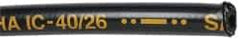 Parker - -4 Hose Size, 1/4" ID, 3,000 psi Work Pressure Hydraulic Hose - 2" Radius, Synthetic Rubber, -40°F to 212°F - Americas Industrial Supply