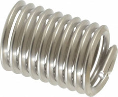 Recoil - 3/8-16 UNC, 3/4" OAL, Free Running Helical Insert - 10 Free Coils, Tanged, Stainless Steel, Bright Finish, 2D Insert Length - Americas Industrial Supply