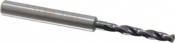 Guhring - 3.6mm 140° Solid Carbide Jobber Drill - FIREX Finish, Right Hand Cut, Spiral Flute, Straight Shank, 66mm OAL, SU Point - Americas Industrial Supply