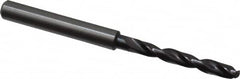 Guhring - 4.3mm 140° Solid Carbide Jobber Drill - FIREX Finish, Right Hand Cut, Spiral Flute, Straight Shank, 74mm OAL, SU Point - Americas Industrial Supply