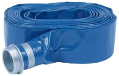 Value Collection - -10 to 150°F, 6" Inside x 6-1/8" Outside Diam, PVC Liquid Suction & Discharge Hose - Blue, 20' Long, 45 psi Working & 135 psi Brust Pressure - Americas Industrial Supply
