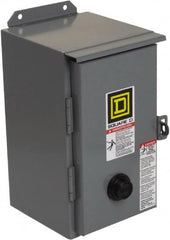 Square D - 110 Coil VAC at 50 Hz, 120 Coil VAC at 60 Hz, 27 Amp, NEMA Size 1, Nonreversible Enclosed Enclosure NEMA Motor Starter - 2 hp at 1 Phase, 12 Enclosure Rating - Americas Industrial Supply