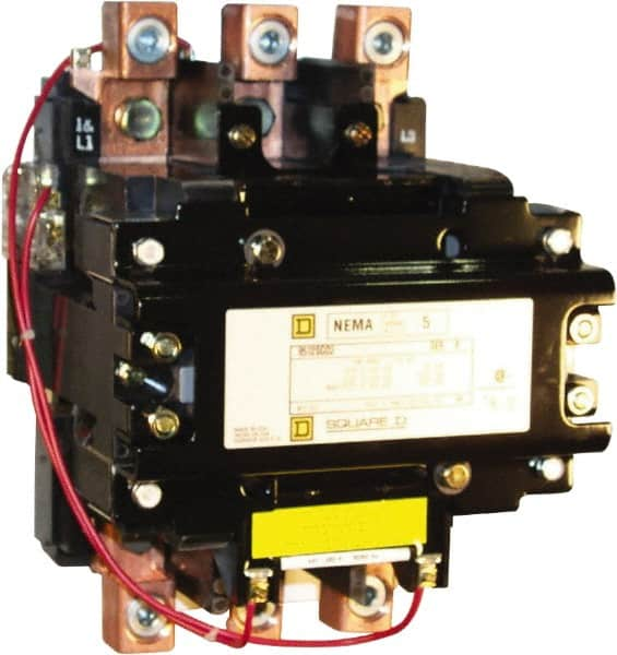 Square D - 2 Pole, 440 Coil VAC at 50 Hz and 480 Coil VAC at 60 Hz, 270 Amp NEMA Contactor - Open Enclosure, 50 Hz at 440 VAC and 60 Hz at 480 VAC - Americas Industrial Supply