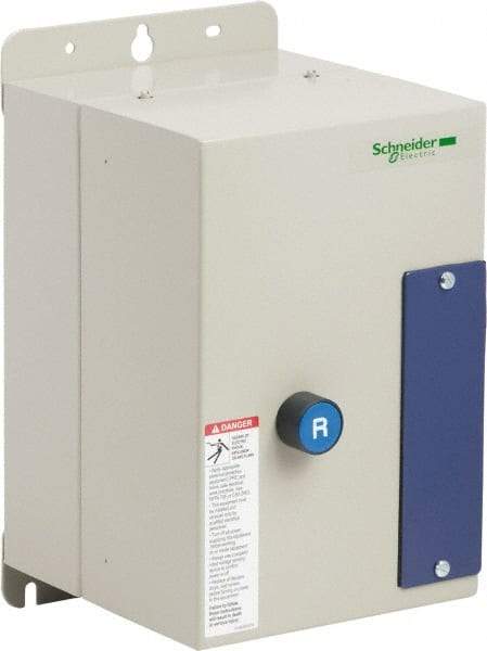 Schneider Electric - 3 Pole, 12 Amp, 120 Coil VAC, Nonreversible Enclosed IEC Motor Starter - 1 Phase Hp: 0.5 at 120 VAC, 2 at 240 VAC, 3 Phase Hp: 10 at 575 VAC, 3 at 208 VAC, 3 at 230 VAC, 7.5 at 460 VAC - Americas Industrial Supply