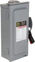 Square D - 30 Amp, 600 VAC/VDC, 3 Pole Nonfused Safety Switch - NEMA 3R, 10 hp at 600 VAC, 15 at 600 VDC (Single Phase), 30 hp at 600 VAC, 15 hp at 600 VDC (Triple Phase) - Americas Industrial Supply