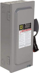 Square D - 30 Amp, 600 VAC/VDC, 3 Pole Nonfused Safety Switch - NEMA 1, 10 hp at 600 VAC, 15 at 600 VDC (Single Phase), 30 hp at 600 VAC, 15 hp at 600 VDC (Triple Phase) - Americas Industrial Supply
