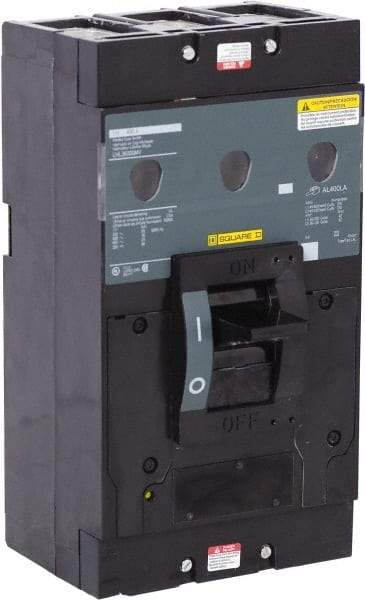 Square D - 400 Amp, 600 V, 3 Pole, Panel Mount Molded Case Circuit Breaker - Thermal Magnetic Trip, Multiple Breaking Capacity Ratings - Americas Industrial Supply
