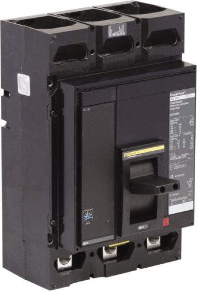 Square D - 600 Amp, 3 Pole, Panel Mount Molded Case Circuit Breaker - Electronic Trip, Multiple Breaking Capacity Ratings, 3/0 AWG, 8.1 Inch Deep x 12.8 Inch High x - Americas Industrial Supply