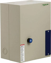 Schneider Electric - 3 Pole, 65 Amp, 120 Coil VAC, Nonreversible Enclosed IEC Motor Starter - 1 Phase Hp: 10 at 240 VAC, 5 at 120 VAC, 3 Phase Hp: 20 at 208 VAC, 20 at 230 VAC, 40 at 460 VAC, 50 at 575 VAC - Americas Industrial Supply