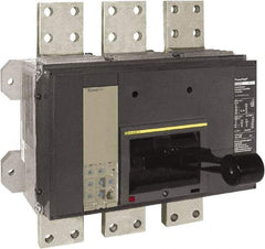 Square D - 1600 Amp, 600 VAC, 3 Pole, Panel Mount Molded Case Circuit Breaker - Electronic Trip, Multiple Breaking Capacity Ratings, 3/0 AWG - Americas Industrial Supply