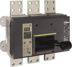 Square D - 2500 Amp, 600 VAC, 3 Pole, Panel Mount Molded Case Circuit Breaker - Electronic Trip, Multiple Breaking Capacity Ratings, 3/0 AWG - Americas Industrial Supply