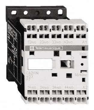 Schneider Electric - 2NC/2NO, 110 VAC at 50/60 Hz Control Relay - 17 V - Americas Industrial Supply