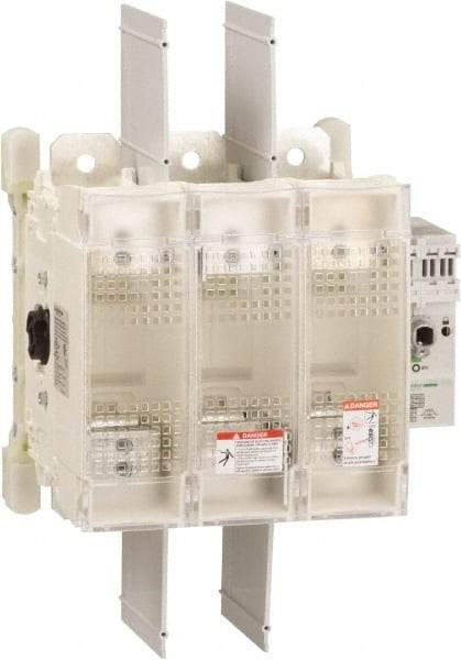 Schneider Electric - 3 Pole, 600 Volt, 400 Amp, Pressure Plate Fuse Holder - Compatible with J Class, 259mm Wide Fuse - Americas Industrial Supply