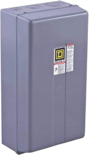 Square D - 3 Pole, 110 Coil VAC at 50 Hz and 120 Coil VAC at 60 Hz, 90 Amp NEMA Contactor - NEMA 1 Enclosure, 50 Hz at 110 VAC and 60 Hz at 120 VAC - Americas Industrial Supply