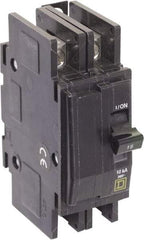 Square D - 15 Amp, 240 VAC, 2 Pole, Panel Mount Miniature Circuit Breaker - 14-2 AWG - Americas Industrial Supply