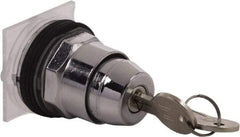 Schneider Electric - 1.18 Inch Mount Hole, 3 Position, Knob and Pushbutton Operated, Selector Switch Only - Black, Maintained (MA), without Contact Blocks, Weatherproof and Dust and Oil Resistant - Americas Industrial Supply