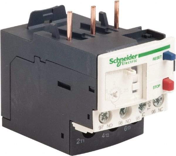 Schneider Electric - 3 Pole, NEMA Size 00-1, 1.6 to 2.5 Amp, 690 VAC, Thermal NEMA Overload Relay - Trip Class 20, For Use with LC1D09, LC1D12, LC1D18, LC1D25, LC1D32 and LC1D38 - Americas Industrial Supply