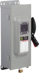 Square D - 100 Amp, 600 VAC/VDC, 3 Pole Fused Safety Switch - NEMA 12 & 3R, 30 hp at 480 VAC (Single Phase), 75 hp at 600 VAC, 50 hp at 600 VDC (Triple Phase) - Americas Industrial Supply