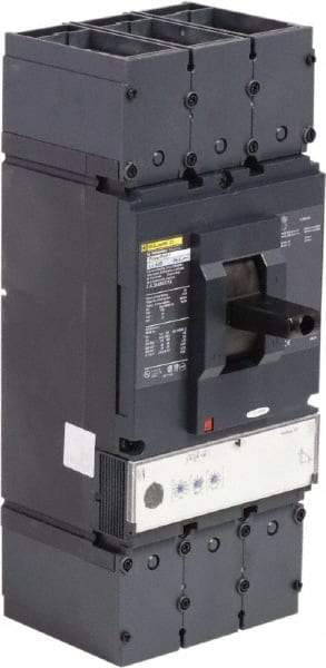 Square D - 400 Amp, 600 VAC, 3 Pole, Panel Mount Molded Case Circuit Breaker - Electronic Trip, Multiple Breaking Capacity Ratings, 2 AWG - Americas Industrial Supply
