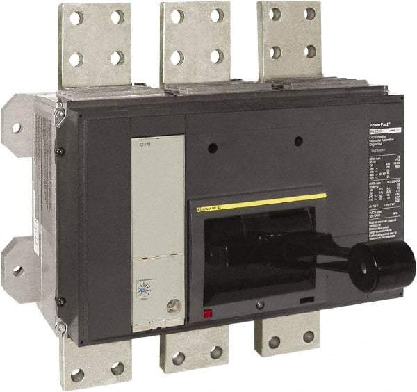 Square D - 1600 Amp, 600 VAC, 3 Pole, Panel Mount Molded Case Circuit Breaker - Electronic Trip, Multiple Breaking Capacity Ratings, 3/0 AWG - Americas Industrial Supply