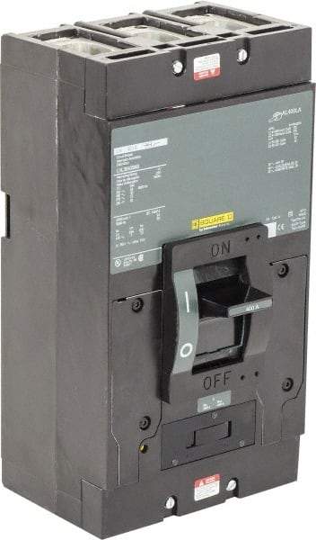 Square D - 400 Amp, 600 V, 3 Pole, Panel Mount Molded Case Circuit Breaker - Thermal Magnetic Trip, Multiple Breaking Capacity Ratings - Americas Industrial Supply