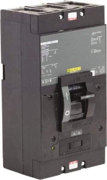 Square D - 250 Amp, 600 V, 3 Pole, Panel Mount Molded Case Circuit Breaker - Thermal Magnetic Trip, Multiple Breaking Capacity Ratings - Americas Industrial Supply