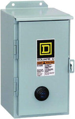 Square D - 110 Coil VAC at 50 Hz, 120 Coil VAC at 60 Hz, 18 Amp, Nonreversible Enclosed Enclosure NEMA Motor Starter - 3 Phase hp: 3 at 200 VAC, 3 at 230 VAC, 5 at 460 VAC, 5 at 575 VAC, 12 Enclosure Rating - Americas Industrial Supply