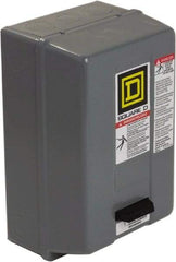 Square D - 110 Coil VAC at 50 Hz, 120 Coil VAC at 60 Hz, 18 Amp, Nonreversible Enclosed Enclosure NEMA Motor Starter - 1 hp at 1 Phase, 1 Enclosure Rating - Americas Industrial Supply