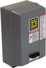 Square D - 220 Coil VAC at 50 Hz, 240 Coil VAC at 60 Hz, 18 Amp, Nonreversible Enclosed Enclosure NEMA Motor Starter - 2 hp at 1 Phase, 1 Enclosure Rating - Americas Industrial Supply