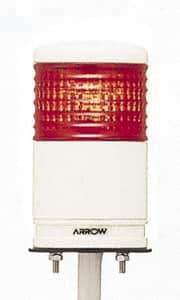 Schneider Electric - LED Lamp, Red, Flashing and Steady, Preassembled Stackable Tower Light Module Unit - 24 VDC, 100 Milliamp, IP54 Ingress Rating, Base Mount - Americas Industrial Supply