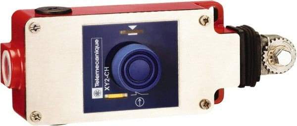 Telemecanique Sensors - 10 Amp, NO/NC Configuration, Dual Operation, Rope Operated Limit Switch - Pushbutton Reset, Cable Pull, 300 VAC/VDC - Americas Industrial Supply