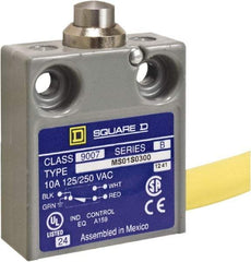 Square D - SPDT, NC/NO, 240 VAC, Prewired Terminal, Plunger Actuator, General Purpose Limit Switch - 1 NEMA Rating, IP20 IPR Rating, 18 Ounce Operating Force - Americas Industrial Supply