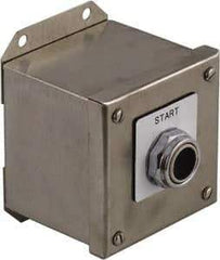 Schneider Electric - 1 Operator, Pushbutton Control Station - Start (Legend), Momentary Switch, NO/NC Contact, NEMA 1, 13, 3, 4 - Americas Industrial Supply
