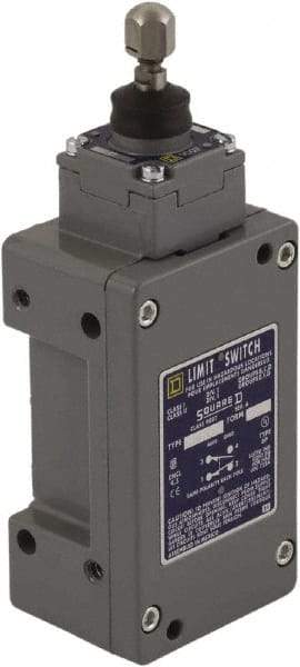 Square D - SPDT, NC/NO, 600 Volt, Screw Terminal, Plunger Actuator, General Purpose Limit Switch - 1, 2, 4, 6, 12, 13, 6P NEMA Rating, IP67 IPR Rating - Americas Industrial Supply