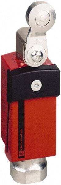 Telemecanique Sensors - NO/2NC Configuration, Multiple Amp Level, Metal Roller Safety Limit Switch - 34mm Wide x 35mm Deep x 122mm High, IP66, IP67 Ingress Rating - Americas Industrial Supply