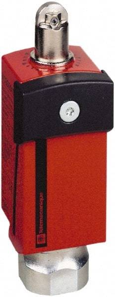 Telemecanique Sensors - NO/2NC Configuration, Multiple Amp Level, Metal Roller Plunger Safety Limit Switch - 34mm Wide x 35mm Deep x 100mm High, IP66, IP67 Ingress Rating - Americas Industrial Supply