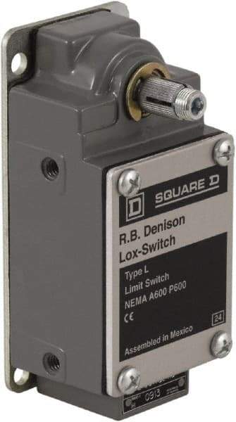 Square D - DPDT, NC/NO, 600 Volt, Screw Terminal, Rotary Head Actuator, General Purpose Limit Switch - 1, 2, 4, 12, 13 NEMA Rating, IP67 IPR Rating - Americas Industrial Supply