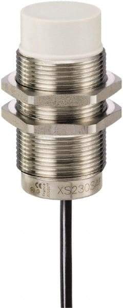 Telemecanique Sensors - NPN, 22mm Detection, Cylinder, Inductive Proximity Sensor - 3 Wires, IP68, IP69, 12 to 24 VDC, M30x1.5 Thread, 63mm Long - Americas Industrial Supply